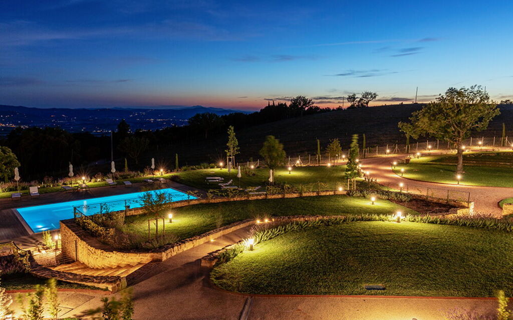 Villa Perfetta: Activities, Amenities, Balcony / Terrace / Patio, Food, Hot Tub, Outdoor, People, Pool, Spring, Summer