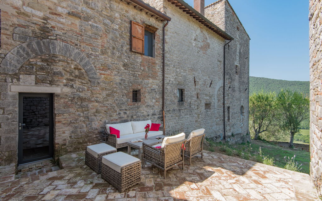 Villa Tognazzi: Attività, Balcone / Terrazza / Patio, Benessere, Caratteristiche, Estate, Giardino, Piscina, Primavera, Servizi, Vista Panoramica