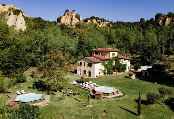 Villa Fortezza: Activities, Amenities, Balcony / Terrace / Patio, Building Exterior, Garden, Pool, Spring, Summer, Wellness