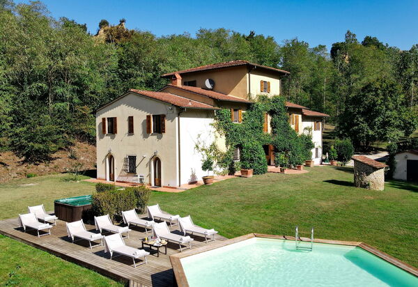 Villa Fortezza: Activities, Amenities, Balcony / Terrace / Patio, Building Exterior, Garden, Pool, Spring, Summer, Wellness