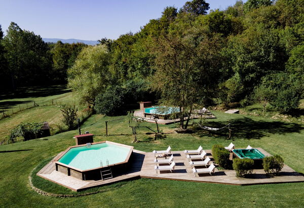 Villa Fortezza: Activities, Amenities, Balcony / Terrace / Patio, Building Exterior, Garden, Pool, Spring, Summer, Wellness