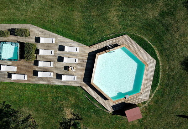 Villa Fortezza: Activities, Amenities, Balcony / Terrace / Patio, Building Exterior, Garden, Pool, Spring, Summer, Wellness