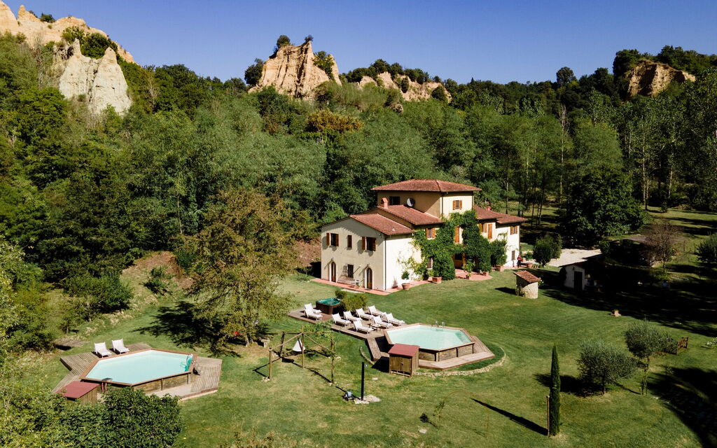 Villa Fortezza: Activities, Amenities, Balcony / Terrace / Patio, Building Exterior, Garden, Pool, Spring, Summer, Wellness