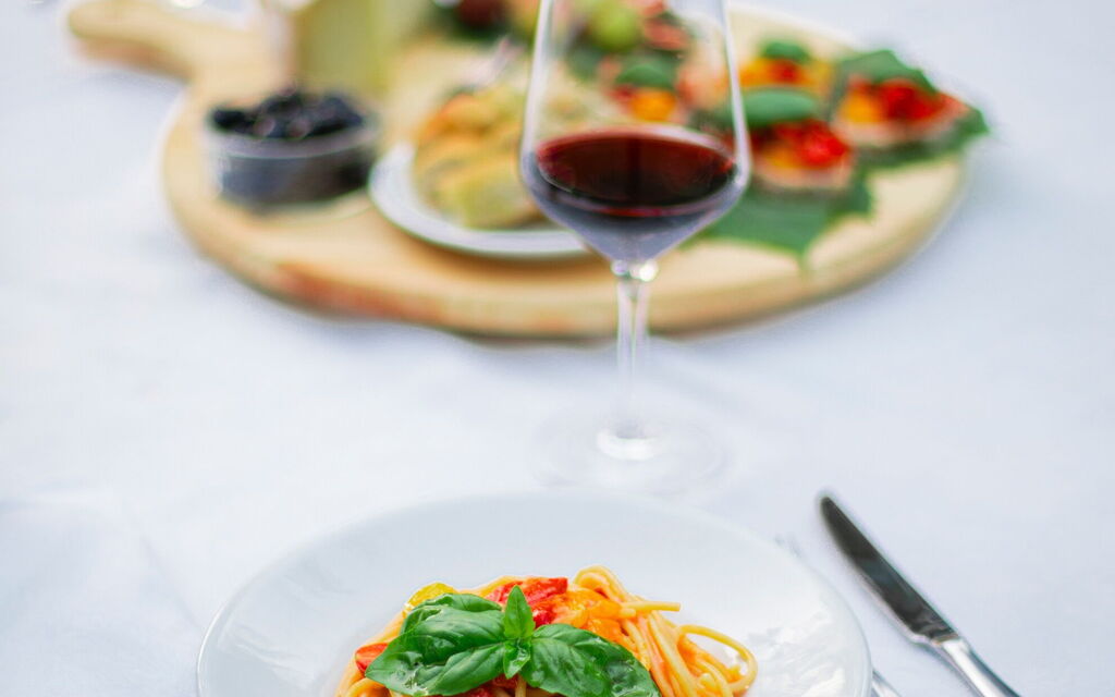 Villa Fortezza: Activities, Amenities, Balcony / Terrace / Patio, Building Exterior, Garden, Pool, Spring, Summer, Wellness