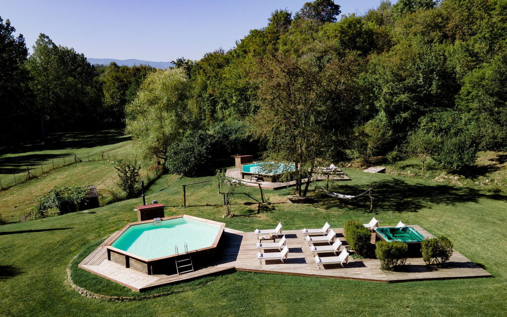 Villa Fortezza: Activities, Amenities, Balcony / Terrace / Patio, Building Exterior, Garden, Pool, Spring, Summer, Wellness