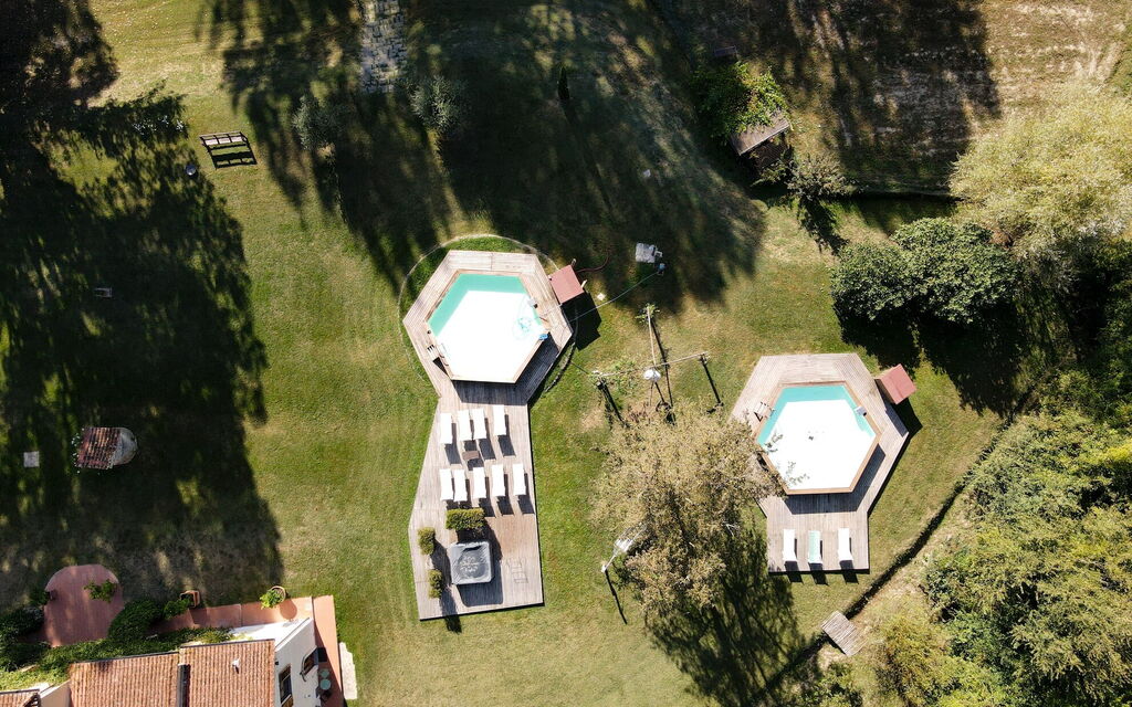 Villa Fortezza: Activities, Amenities, Balcony / Terrace / Patio, Building Exterior, Garden, Pool, Spring, Summer, Wellness