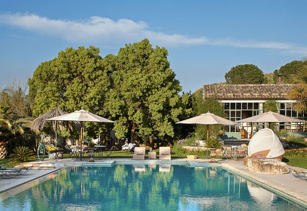 Villa Naxos: Activities, Amenities, Balcony / Terrace / Patio, Building Exterior, Facilities, Garden, Main Entrance, People, Pool, Spring, Summer, Wellness