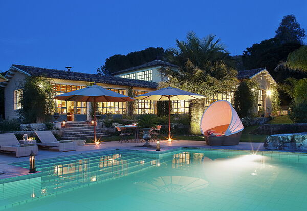 Villa Naxos: Activities, Amenities, Balcony / Terrace / Patio, Building Exterior, Facilities, Garden, Main Entrance, People, Pool, Spring, Summer, Wellness