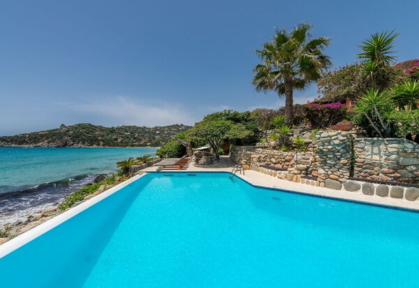 Villa Sardinia Star: Activities, Amenities, Balcony / Terrace / Patio, Building Exterior, Facilities, Garden, Main Entrance, Pool, Spring, Summer, Wellness