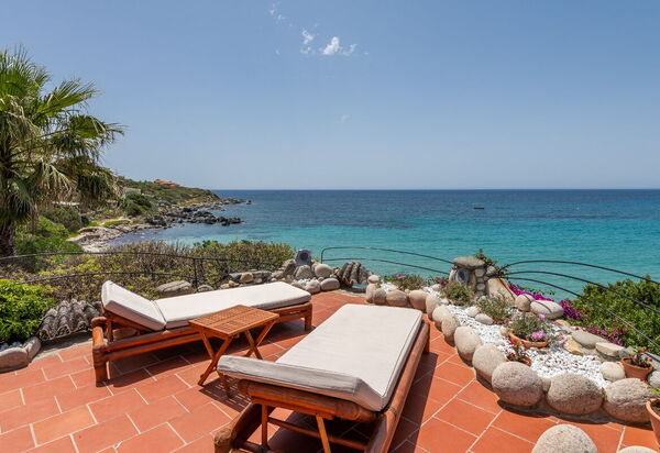 Villa Sardinia Star: Activities, Amenities, Balcony / Terrace / Patio, Building Exterior, Facilities, Garden, Main Entrance, Pool, Spring, Summer, Wellness