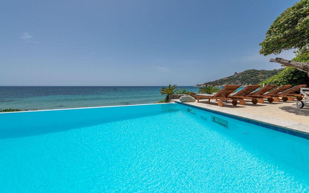 Villa Sardinia Star: Activities, Amenities, Balcony / Terrace / Patio, Building Exterior, Facilities, Garden, Main Entrance, Pool, Spring, Summer, Wellness