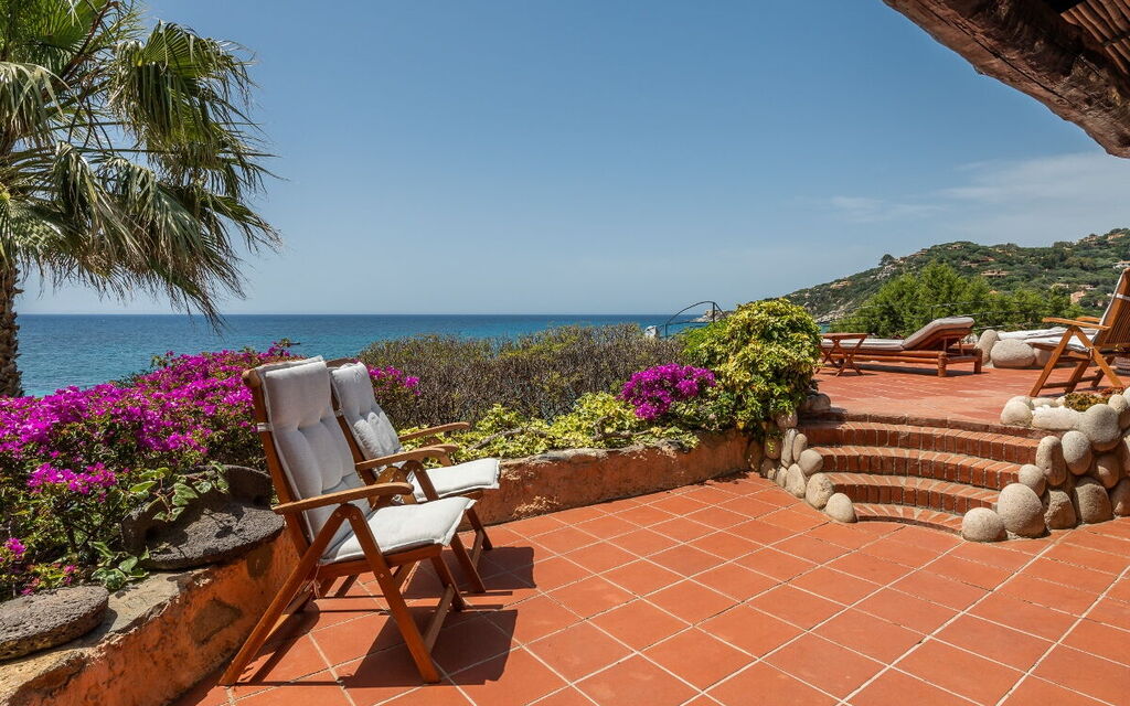 Villa Sardinia Star: Activities, Amenities, Balcony / Terrace / Patio, Building Exterior, Facilities, Garden, Main Entrance, Pool, Spring, Summer, Wellness