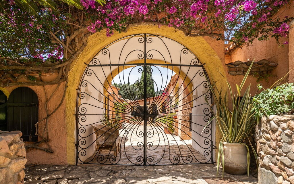 Villa Sardinia Star: Activities, Amenities, Balcony / Terrace / Patio, Building Exterior, Facilities, Garden, Main Entrance, Pool, Spring, Summer, Wellness