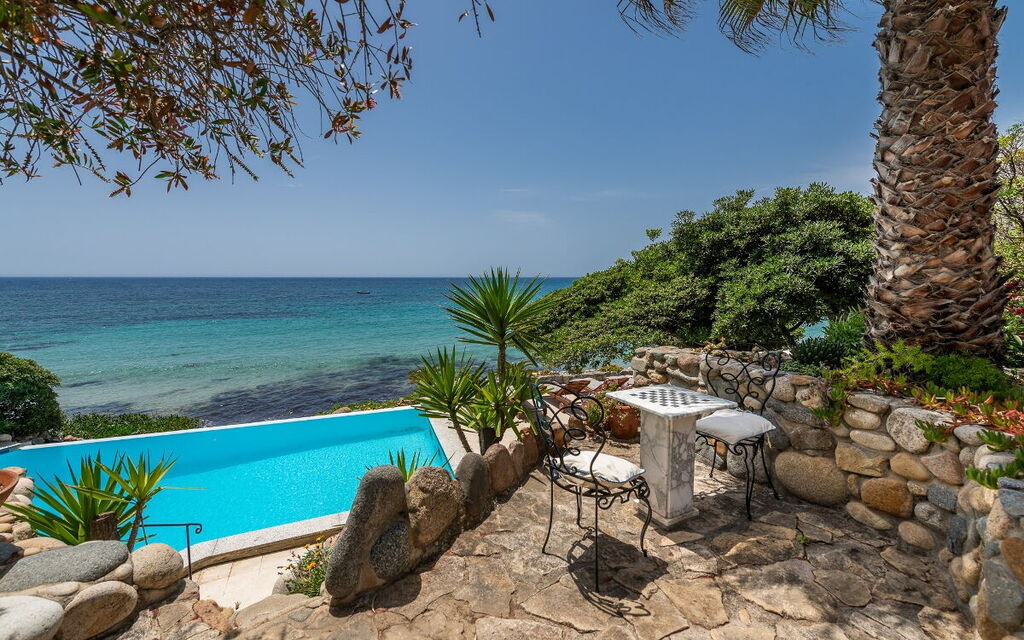 Villa Sardinia Star: Activities, Amenities, Balcony / Terrace / Patio, Building Exterior, Facilities, Garden, Main Entrance, Pool, Spring, Summer, Wellness