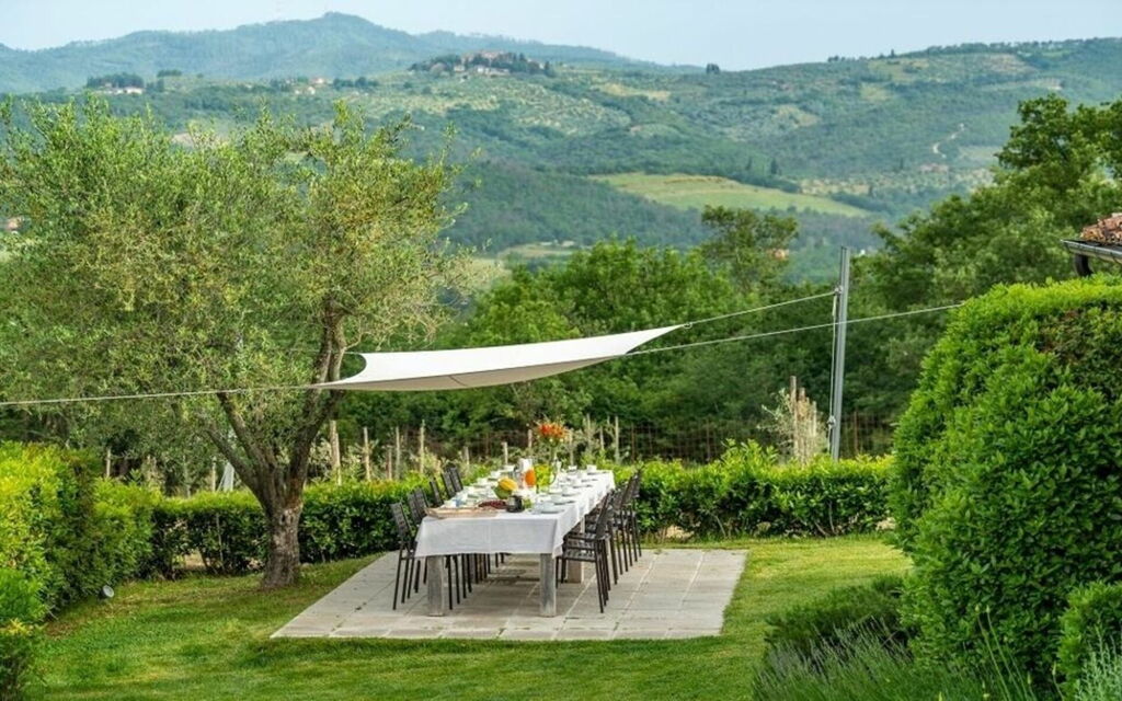 Villa Barberino: Attività, Autunno, Balcone / Terrazza / Patio, Caratteristiche, Estate, Esterni, Giardino, Piscina, Primavera
