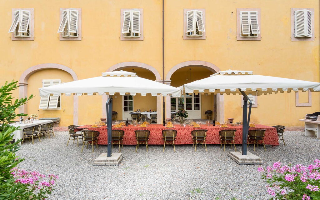 Villa Contorni: Amenities, Balcony / Terrace / Patio, Building Exterior, Facilities, Garden, Hot Tub, Pool, Spring, Summer