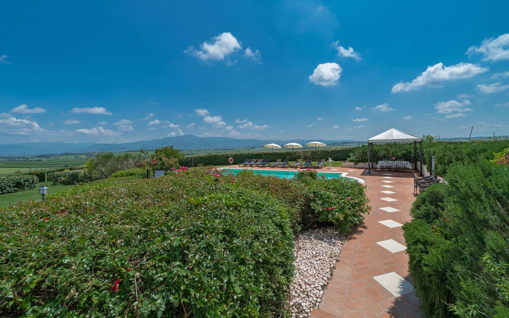 Villa Michele: Activities, Balcony / Terrace / Patio, Building Exterior, Garden, Main Entrance, Pool, Spring, Summer