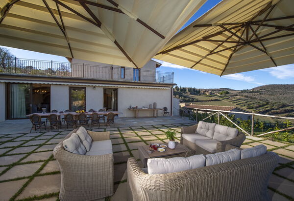 Villa Il Tino: Amenities, Building Exterior, Garden, Main Entrance, Other Room, Outdoor, Pool, Spring, Summer, Wellness