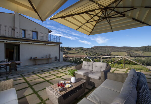 Villa Il Tino: Amenities, Building Exterior, Garden, Main Entrance, Other Room, Outdoor, Pool, Spring, Summer, Wellness