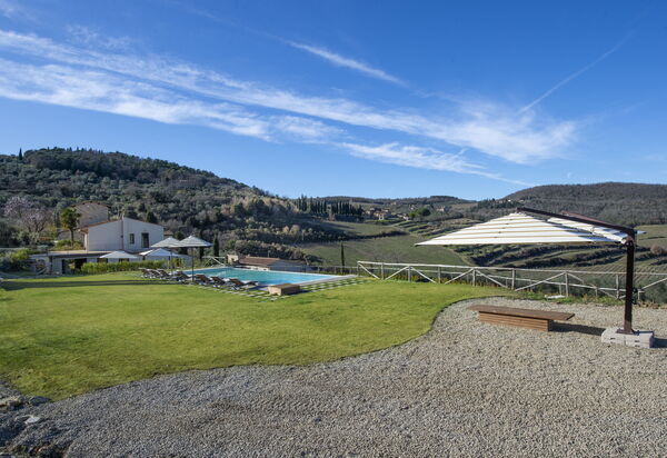 Villa Il Tino: Amenities, Building Exterior, Garden, Main Entrance, Other Room, Outdoor, Pool, Spring, Summer, Wellness