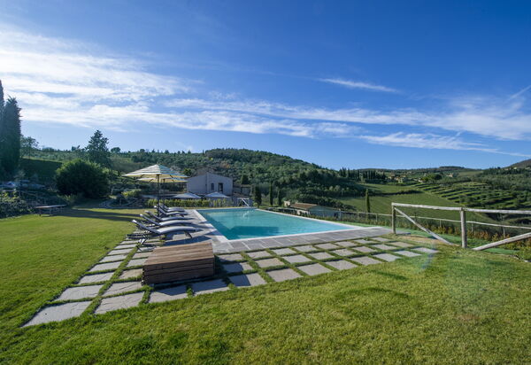 Villa Il Tino: Amenities, Building Exterior, Garden, Main Entrance, Other Room, Outdoor, Pool, Spring, Summer, Wellness