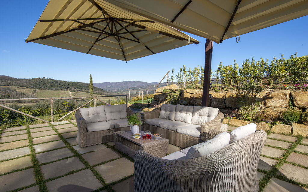 Villa Il Tino: Amenities, Building Exterior, Garden, Main Entrance, Other Room, Outdoor, Pool, Spring, Summer, Wellness