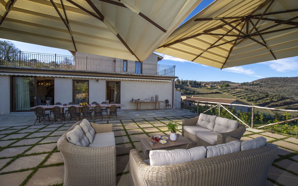 Villa Il Tino: Amenities, Building Exterior, Garden, Main Entrance, Other Room, Outdoor, Pool, Spring, Summer, Wellness