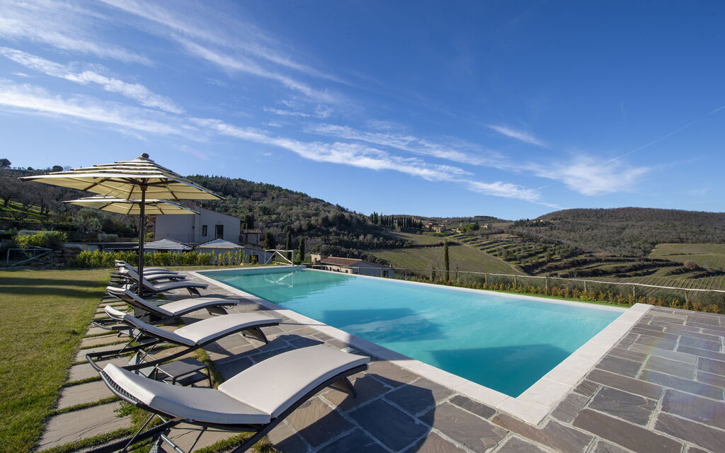 Villa Il Tino: Amenities, Building Exterior, Garden, Main Entrance, Other Room, Outdoor, Pool, Spring, Summer, Wellness