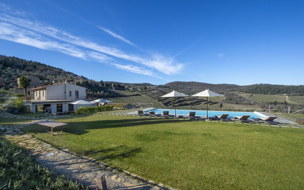 Villa Il Tino: Amenities, Building Exterior, Garden, Main Entrance, Other Room, Outdoor, Pool, Spring, Summer, Wellness