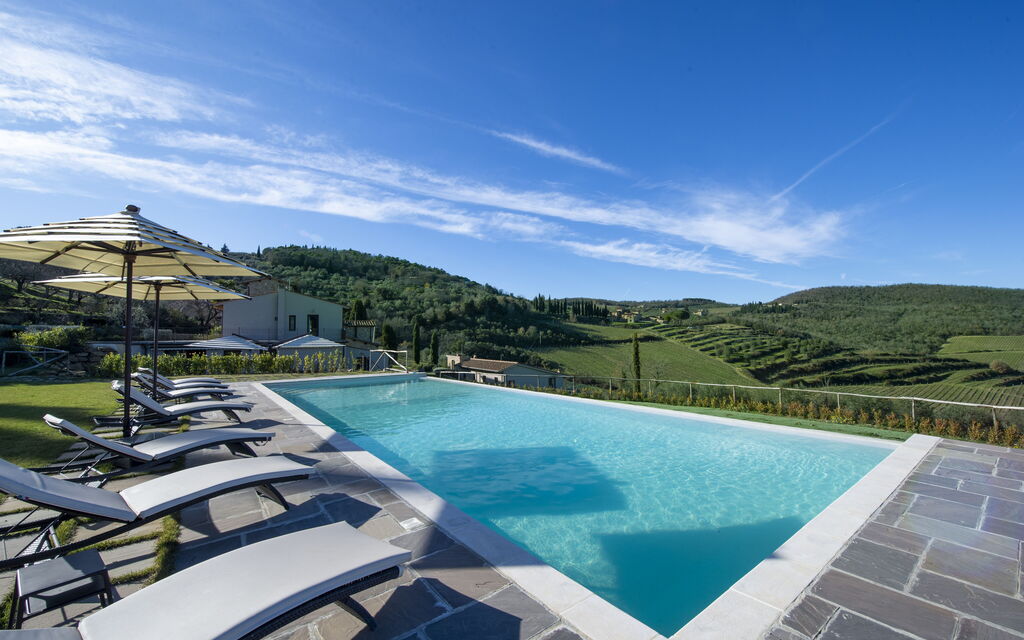 Villa Il Tino: Amenities, Building Exterior, Garden, Main Entrance, Other Room, Outdoor, Pool, Spring, Summer, Wellness