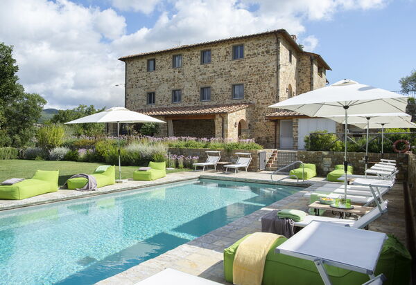 Villa Pianoro: Activities, Amenities, Balcony / Terrace / Patio, Building Exterior, Garden, Pool, Spring, Summer