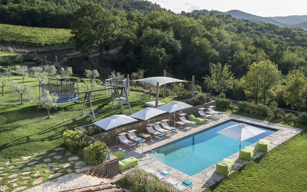 Villa Pianoro: Activities, Amenities, Balcony / Terrace / Patio, Building Exterior, Garden, Pool, Spring, Summer