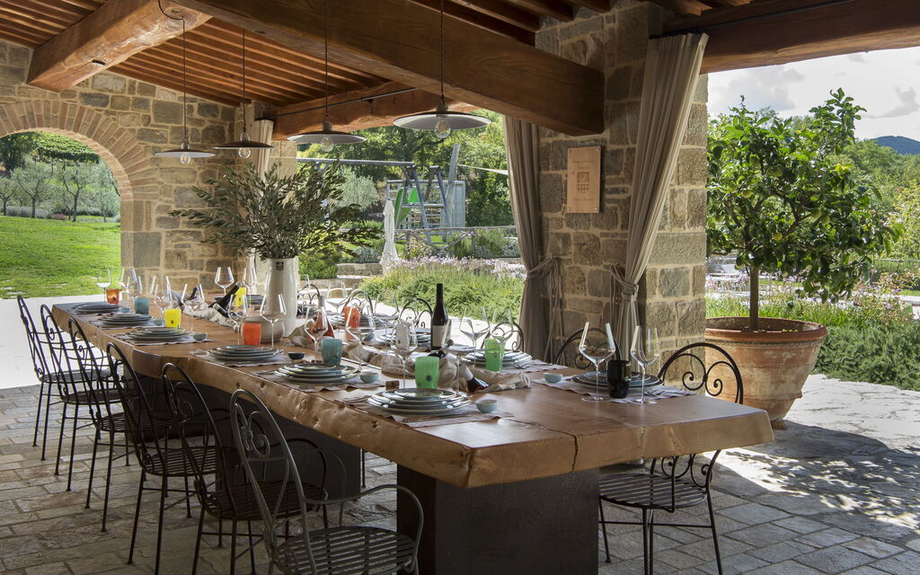 Villa Pianoro: Activities, Amenities, Balcony / Terrace / Patio, Building Exterior, Garden, Pool, Spring, Summer