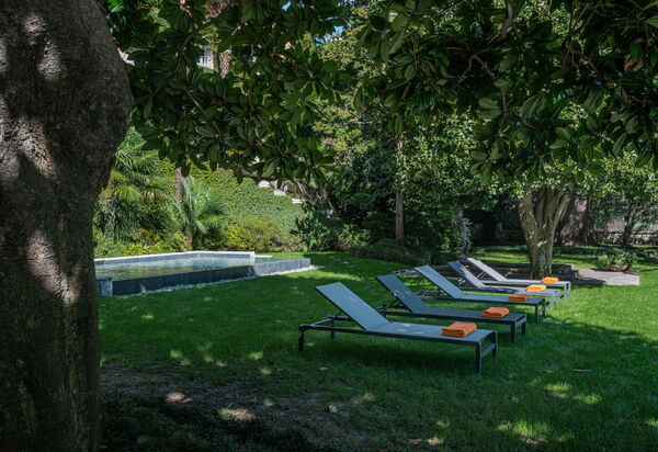Villa Maestosa: Activities, Amenities, Building Exterior, Facilities, Garden, Hot Tub, Main Entrance, Planimetry, Pool, Spring, Summer