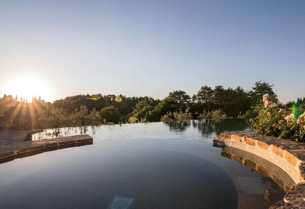 Villa Baronessa: Balcony / Terrace / Patio, Building Exterior, Garden, Pool, Spring, Summer