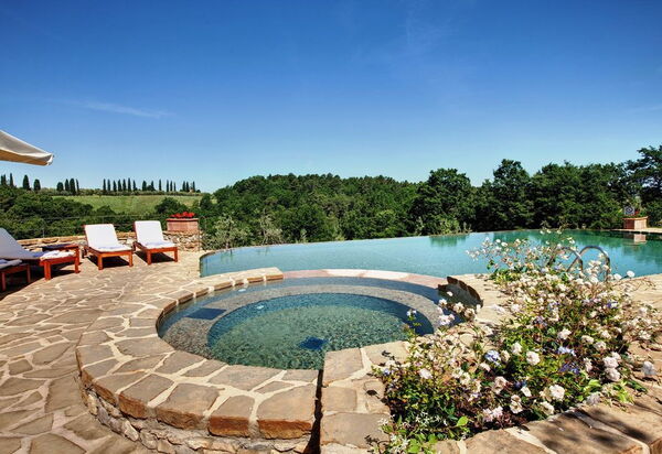 Villa Baronessa: Balcony / Terrace / Patio, Building Exterior, Garden, Pool, Spring, Summer