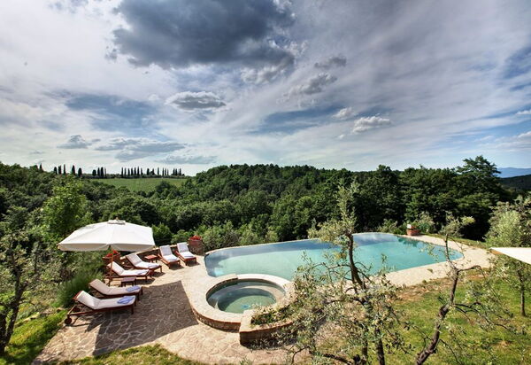Villa Baronessa: Balcony / Terrace / Patio, Building Exterior, Garden, Pool, Spring, Summer
