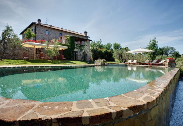 Villa Baronessa: Balcony / Terrace / Patio, Building Exterior, Garden, Pool, Spring, Summer