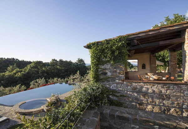 Villa Baronessa: Balcony / Terrace / Patio, Building Exterior, Garden, Pool, Spring, Summer