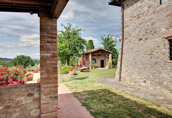 Villa Baronessa: Balcony / Terrace / Patio, Building Exterior, Garden, Pool, Spring, Summer