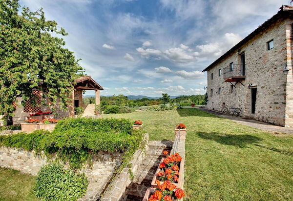 Villa Baronessa: Balcony / Terrace / Patio, Building Exterior, Garden, Pool, Spring, Summer