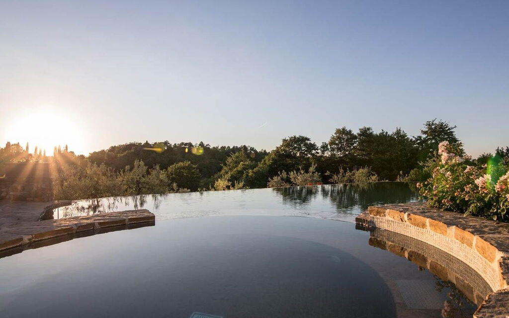 Villa Baronessa: Balcony / Terrace / Patio, Building Exterior, Garden, Pool, Spring, Summer