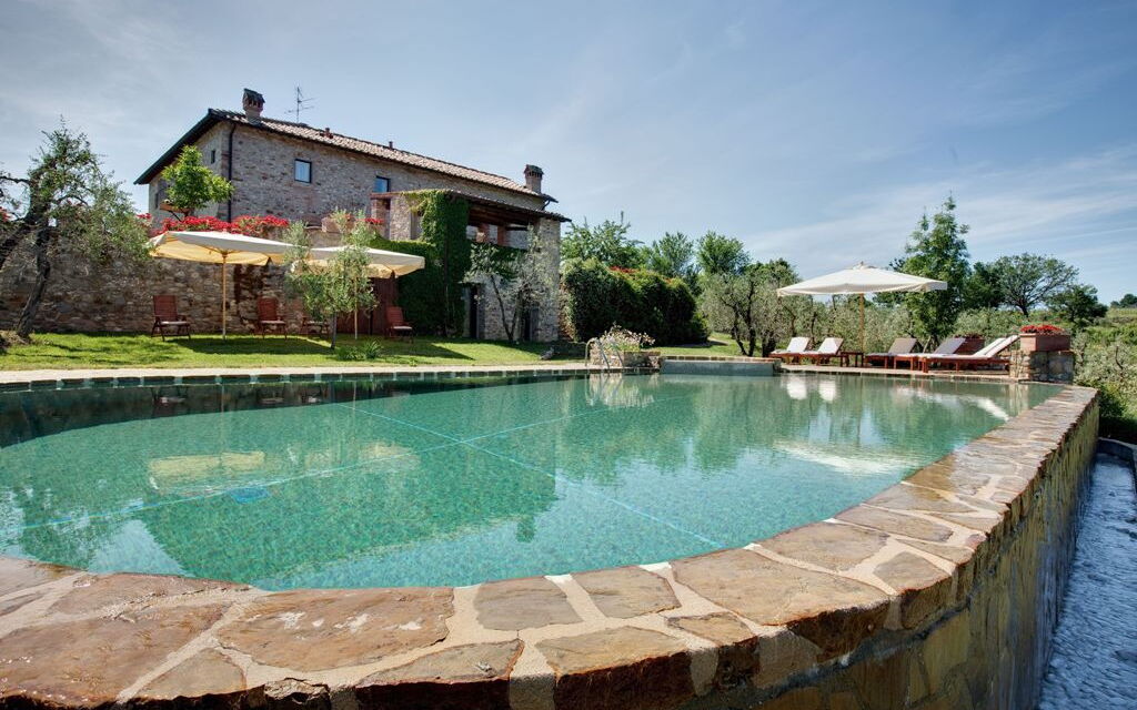 Villa Baronessa: Balcony / Terrace / Patio, Building Exterior, Garden, Pool, Spring, Summer