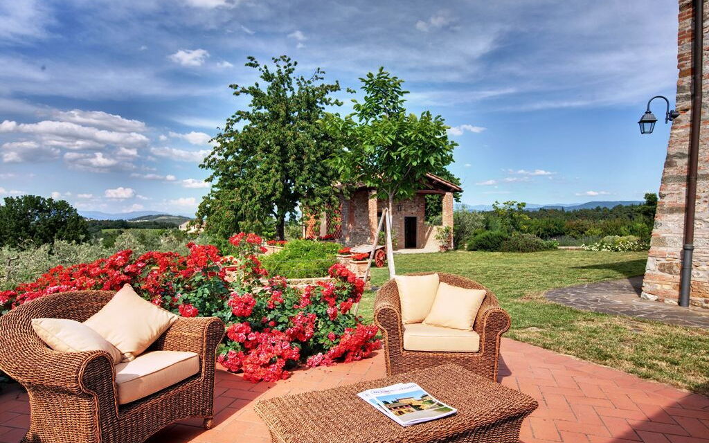 Villa Baronessa: Balcony / Terrace / Patio, Building Exterior, Garden, Pool, Spring, Summer