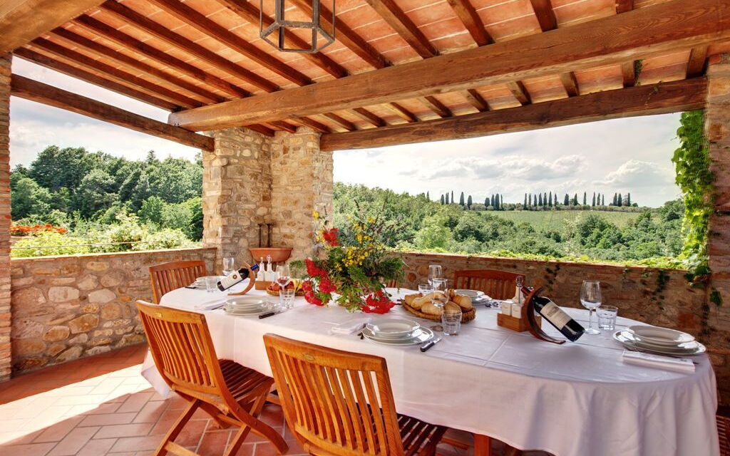 Villa Baronessa: Balcony / Terrace / Patio, Building Exterior, Garden, Pool, Spring, Summer