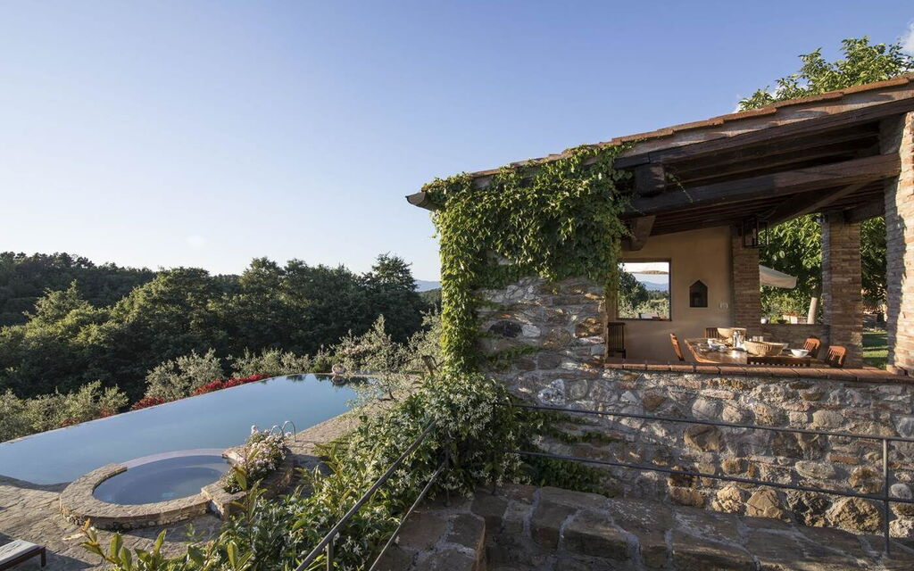 Villa Baronessa: Balcony / Terrace / Patio, Building Exterior, Garden, Pool, Spring, Summer