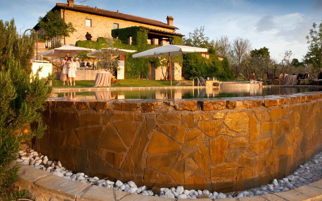 Villa Baronessa: Balcony / Terrace / Patio, Building Exterior, Garden, Pool, Spring, Summer