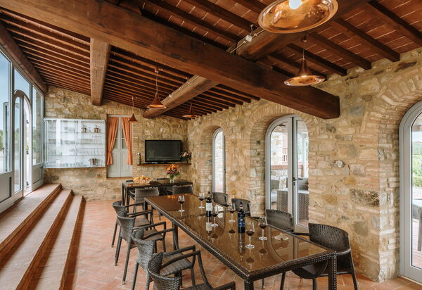 Villa Riello: Activities, Amenities, Balcony / Terrace / Patio, Building Exterior, Facilities, Garden, Kitchen, Main Entrance, Pool, Scenic View, Spring, Summer, Wellness