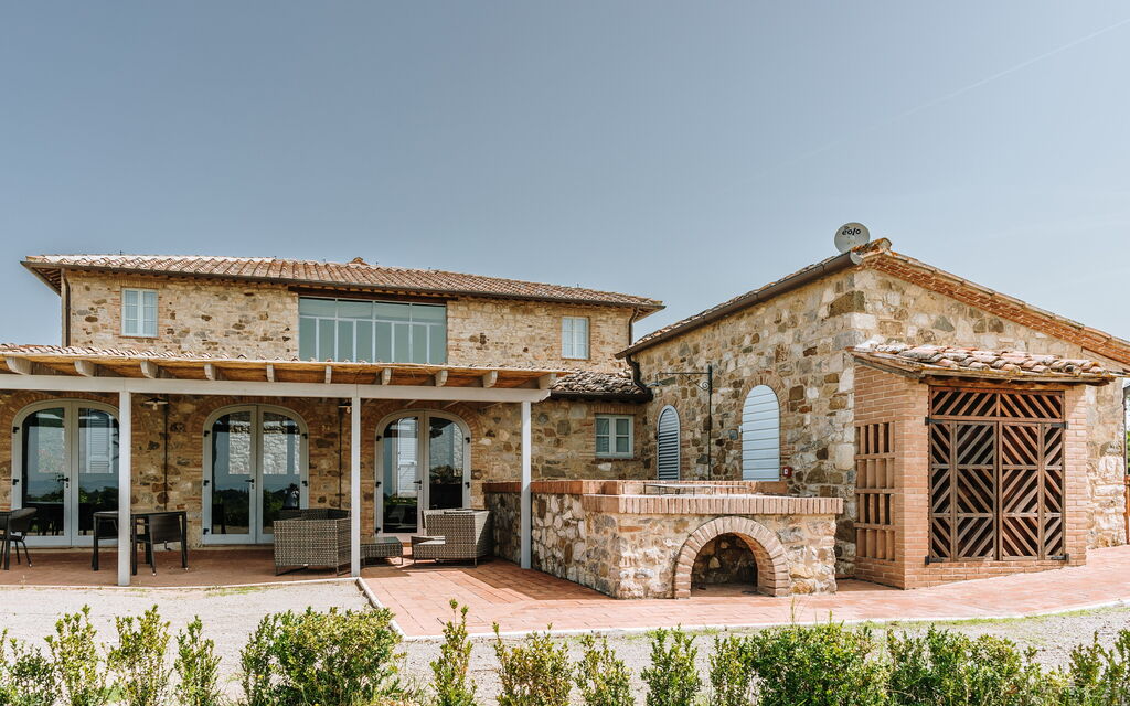 Villa Riello: Activities, Amenities, Balcony / Terrace / Patio, Building Exterior, Facilities, Garden, Kitchen, Main Entrance, Pool, Scenic View, Spring, Summer, Wellness