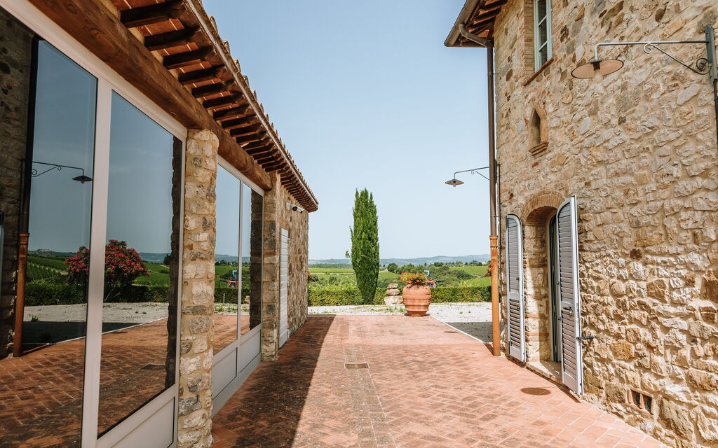 Villa Riello: Activities, Amenities, Balcony / Terrace / Patio, Building Exterior, Facilities, Garden, Kitchen, Main Entrance, Pool, Scenic View, Spring, Summer, Wellness